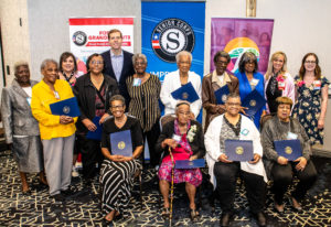 Congressman Conor Lamb presented Foster Grandparents who have 15 or more years of service with Proclamations from the United States House of Representatives.
