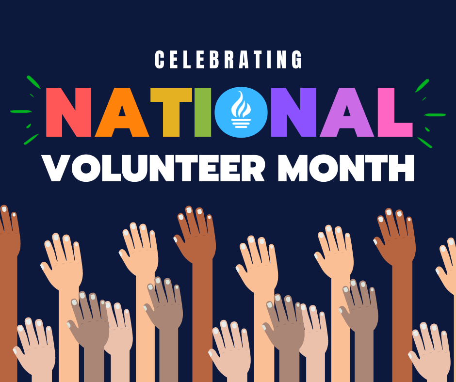 Natl Volunteer Month - Wesley Family Services